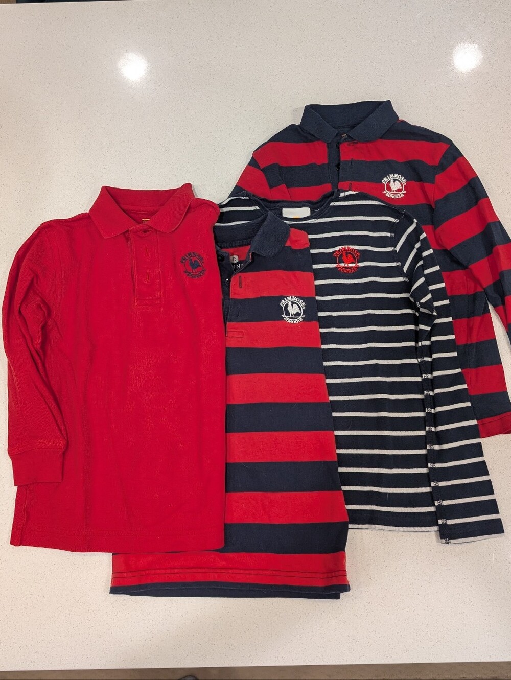 Bundle Of 4 Long Sleeve Primrose Uniform Shirts